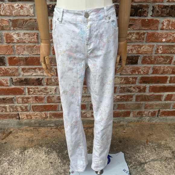 Anthropologie Wandering Watercolor floral print jeans /29 / Excellent condition - Picture 3 of 16